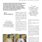 Article Funéraire Magazine : Contrat In Memoriam – L'art d'anticiper l'entretien de sa sépulture pour protéger sa mémoire. Partenaire officiel : En sa mémoire.