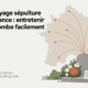 Nettoyage sépulture à distance : tombe fleurie et pierres tombales avec réseau de localisation sur une carte de France.